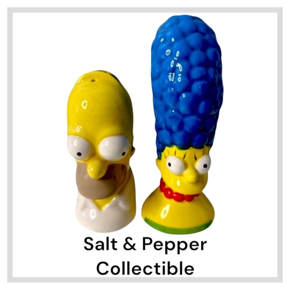 Fox Marge and Homer Simpson Salt & Pepper Shakers Host Pick - Picture 2 of 16